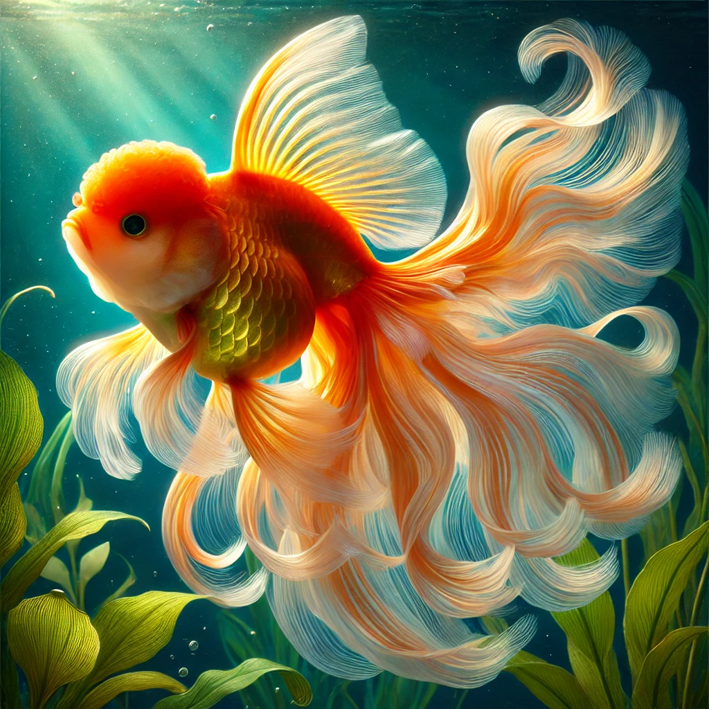 Carassius auratus voile Rabo de cavalo