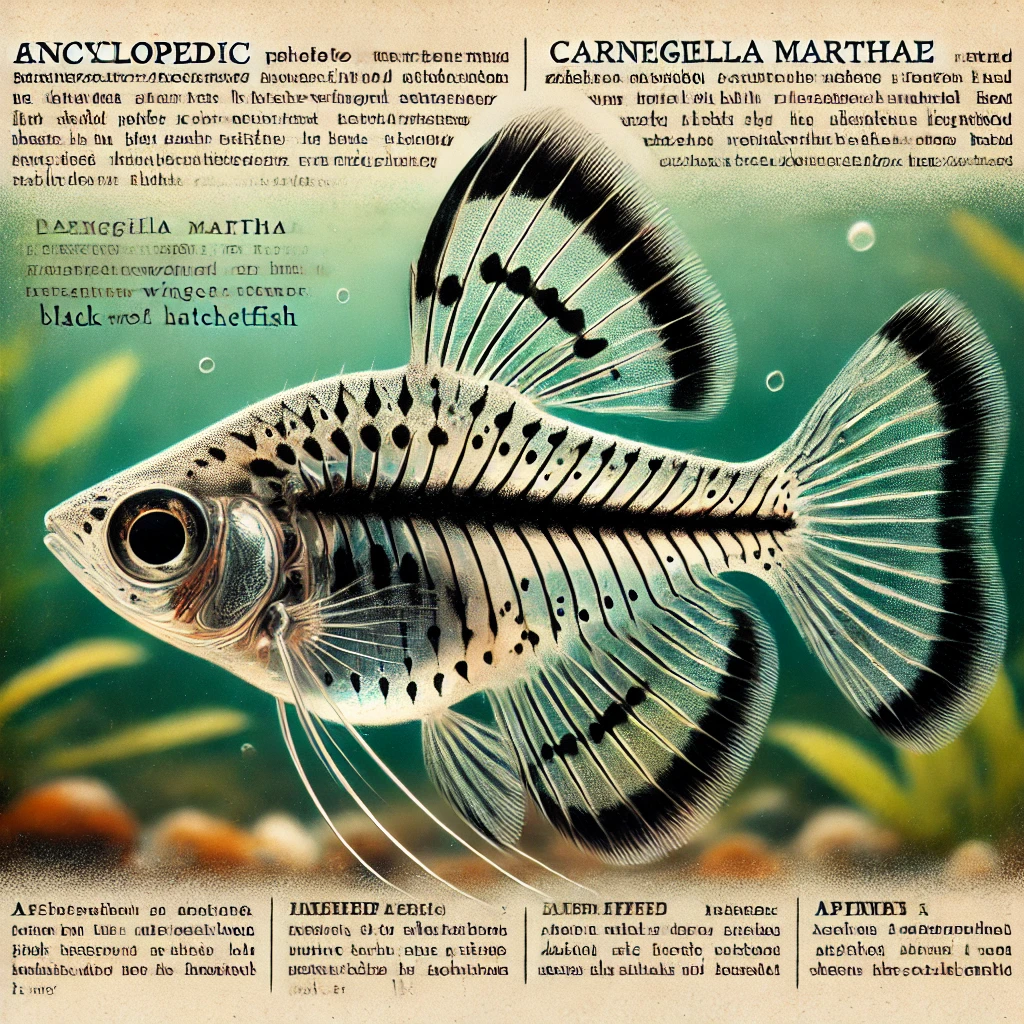 Carnegiella marthae Pesca de asas pretas
