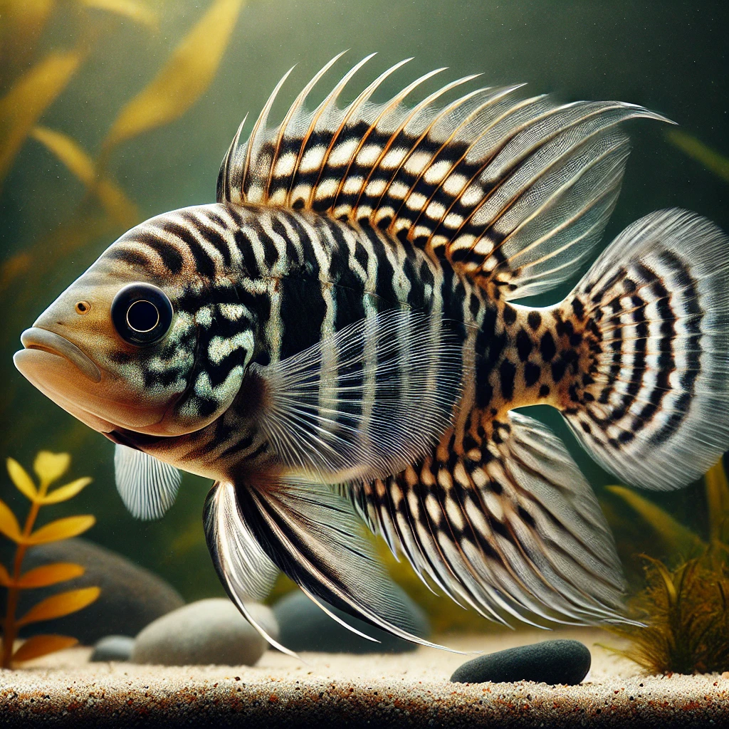 Crenicara filamentosa Cichlid da grade
