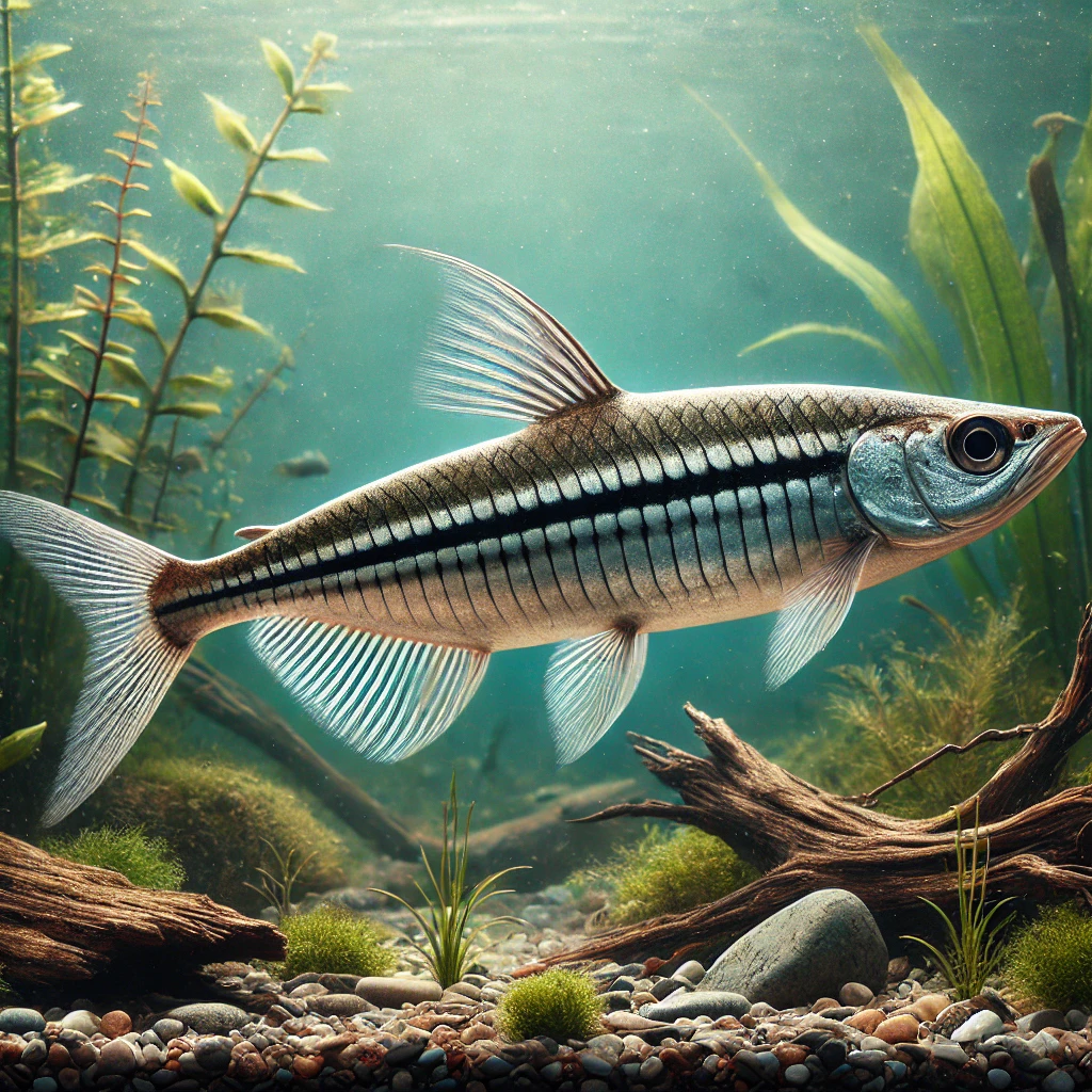Epalzeorhynchus siamensis (Roda de direção siamesa Fox, comedor de roupas marinhas)