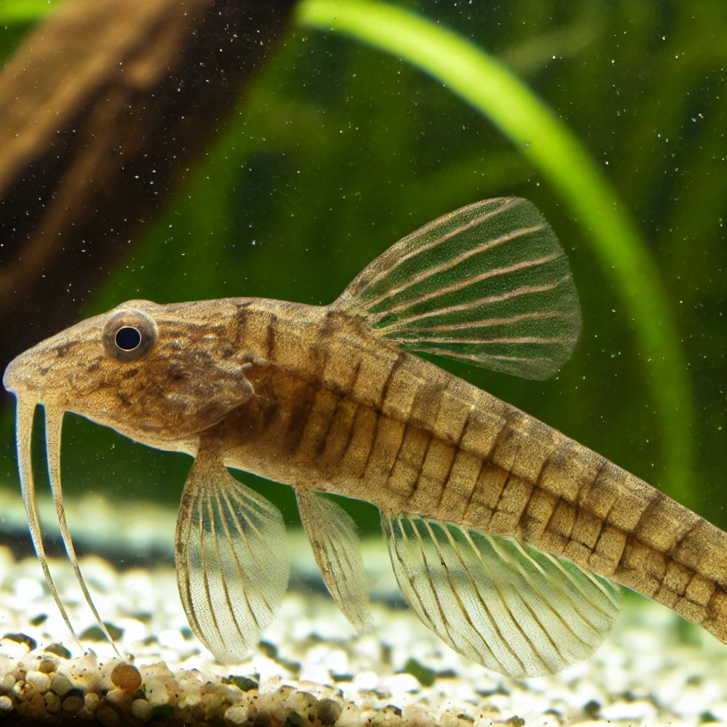 Farlowella acus Peixe -gato com agulha comum