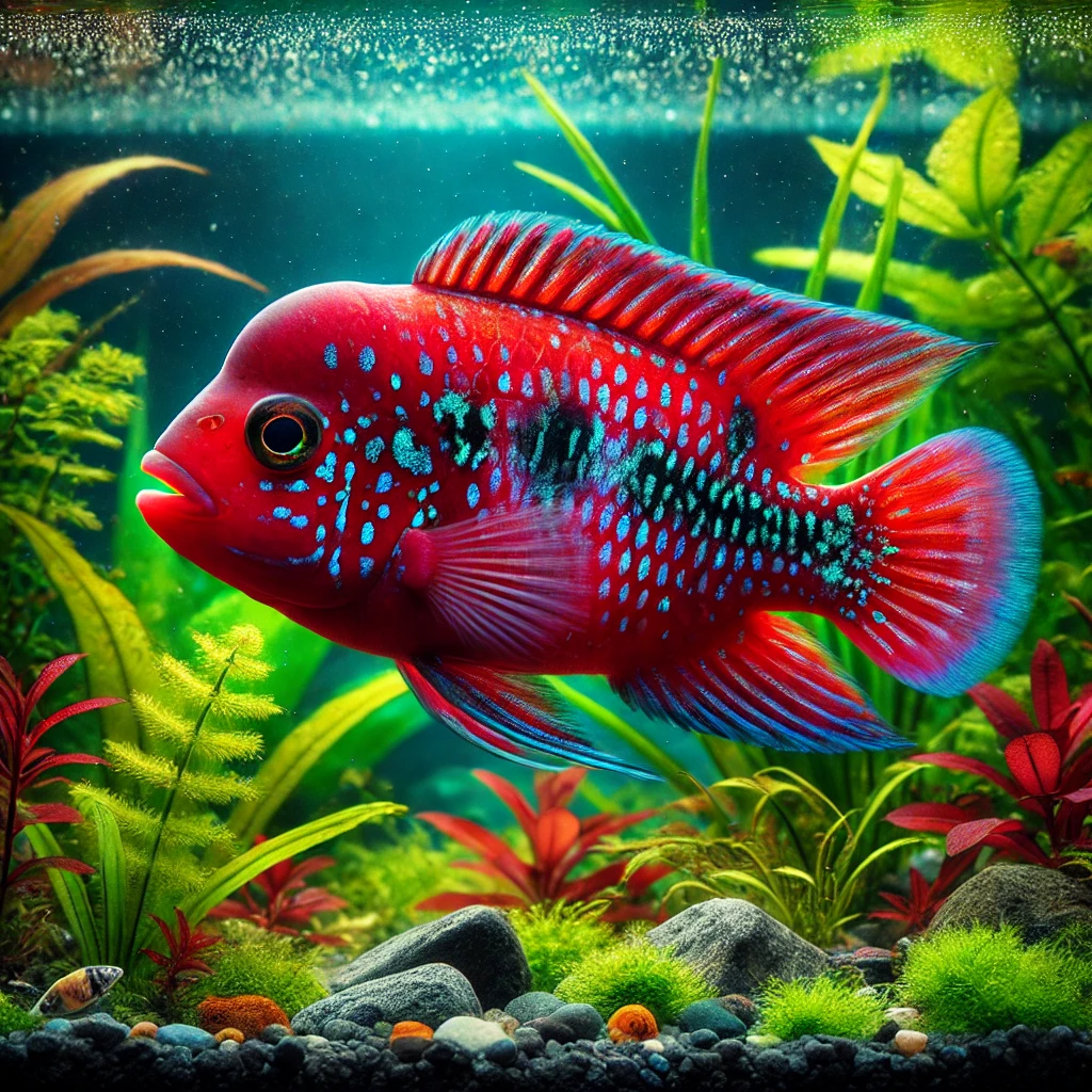 Hemichromis bimaculatus Jóia de Cichlid