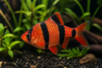 Barbus tetrazona rouge Red Sumatra