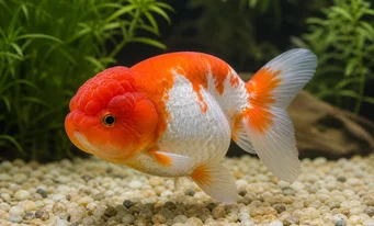 Carassius auratus lion Cabeça de leão