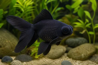 Carassius auratus moor Atracar
