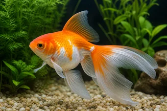 Carassius auratus voile Rabo de cavalo