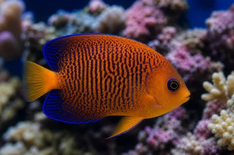Centropyge potteri Anjo do Mar Vermelho