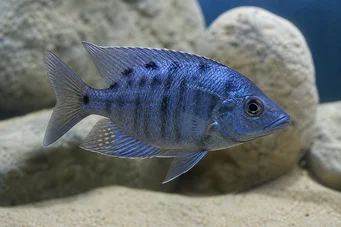 Dimichromis compressiceps Olhos Cichlides do Malawi Eye
