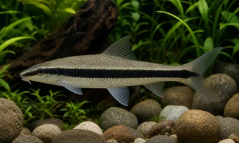 Epalzeorhynchus siamensis Roda de direção siamesa Fox, comedor de roupas marinhas