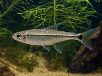Hemigrammopetersius septentrionalis Tetra-néon do norte da África