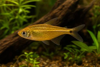 Hemigrammus rodwayi Tetra cereja, tetra dourado, tetra de latão