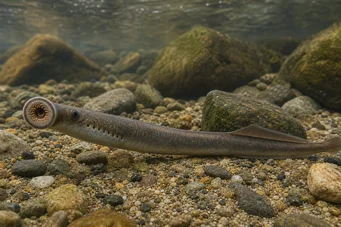 Lampetra wilderi Lampreia americana