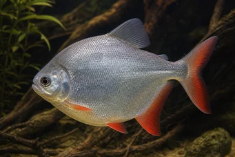 Myleus rubripinnis luna Metynnis-Lune com Red Hook