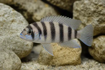Neolamprologus tretocephalus Neolamprologus de cinco bandas