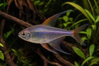 Phenacogrammus huloti Congo Tetra com bandas pretas