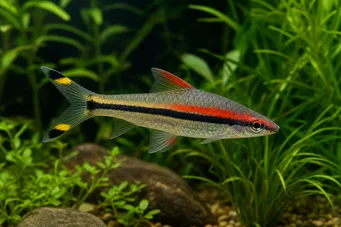 Puntius denisonii Denison Beardbus, Red Stripe Beardbus