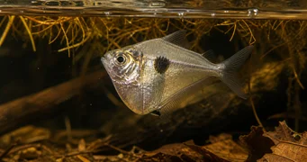 Saccoderma melanostigma Tetra vesicular de mancha preta
