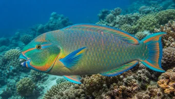 Scarus guacamaia (Papagaio do arco -íris)