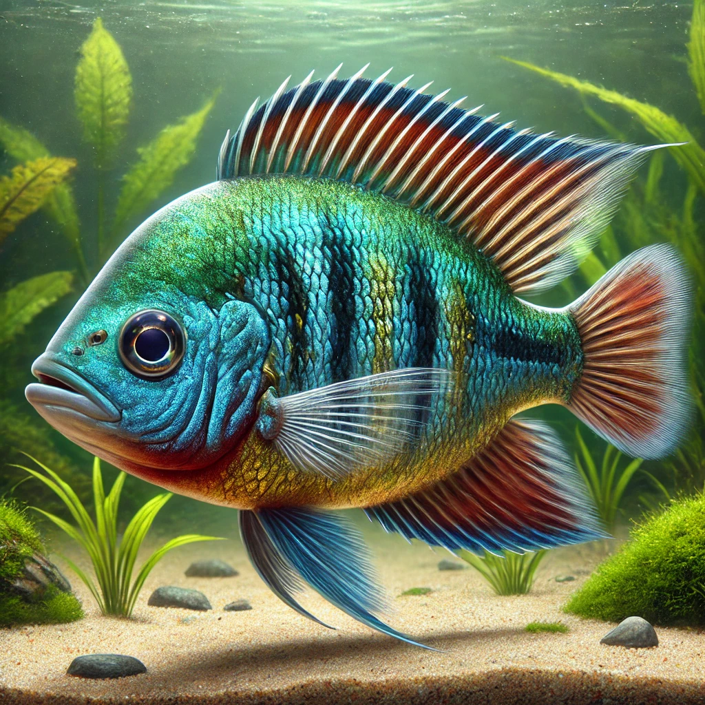 Nannacara anomala Cichlid de anão com olh...