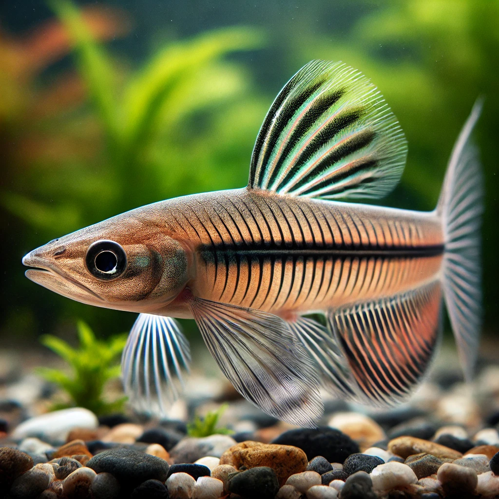 Nannostomus unifasciatus... Peixe lápis em uma tira